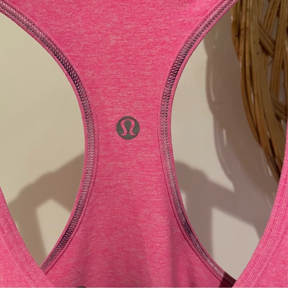 🔥5/$20🔥Lululemon Racer Back Tank Pink Bust 13.5” Size 6? 8? - Picture 3 of 3